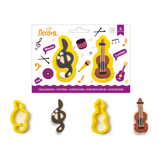 Emporte pièces - Clé de Sol et Violon (2pcs)