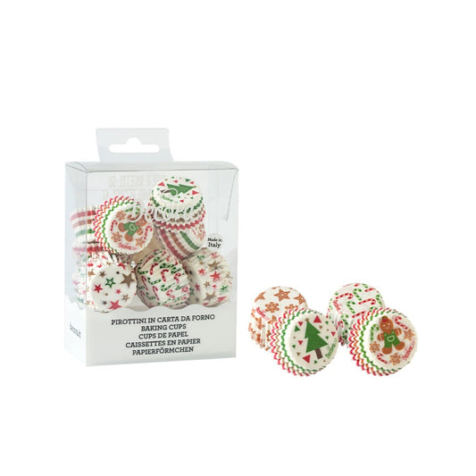 Mini Caissettes à cupcakes - Noël (200pcs)