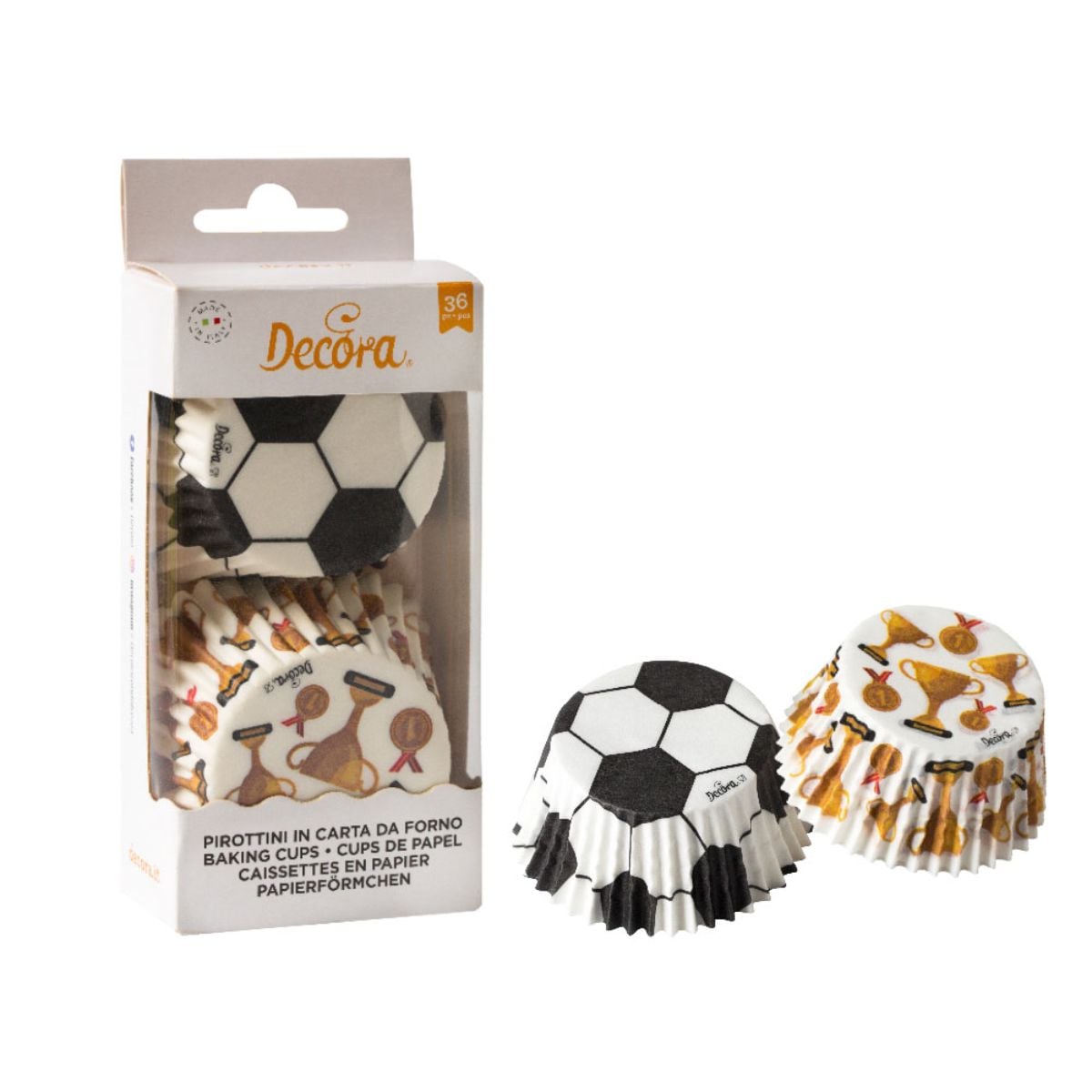Caissettes à cupcakes - Champions de football (36pcs)