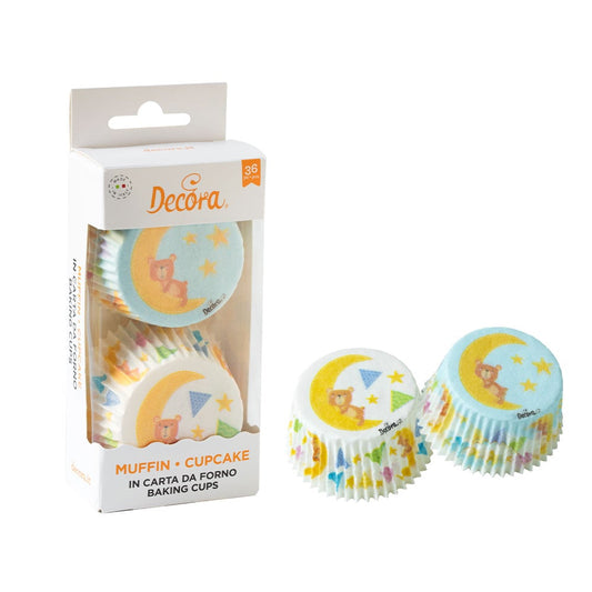 Caissettes à Cupcakes - Bébé Ours (36 pcs)
