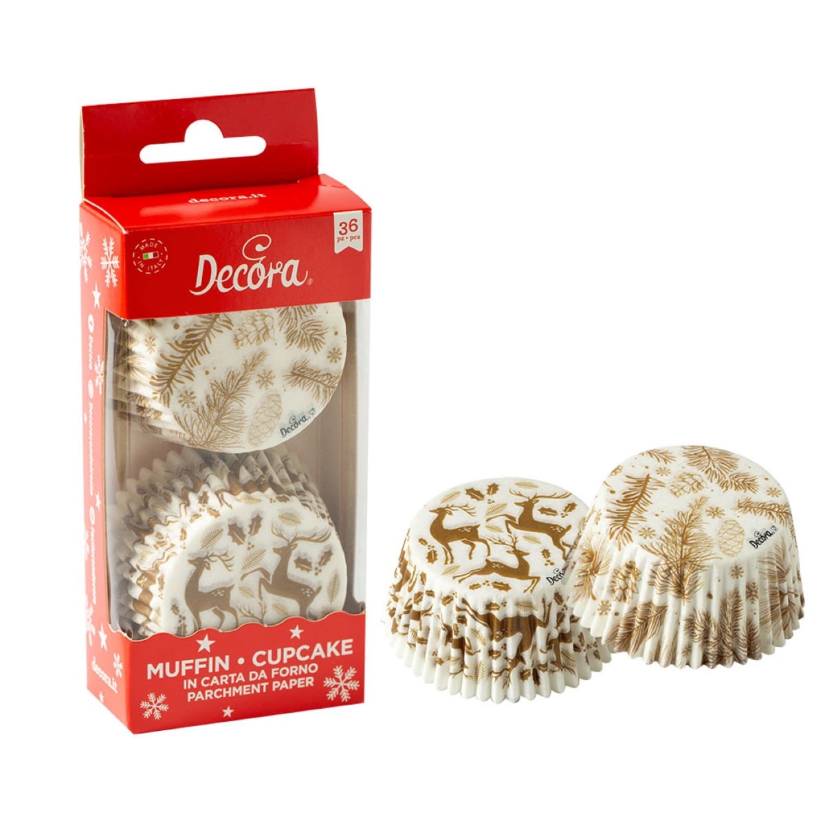 Caissettes à Cupcake - Elegant Xmas