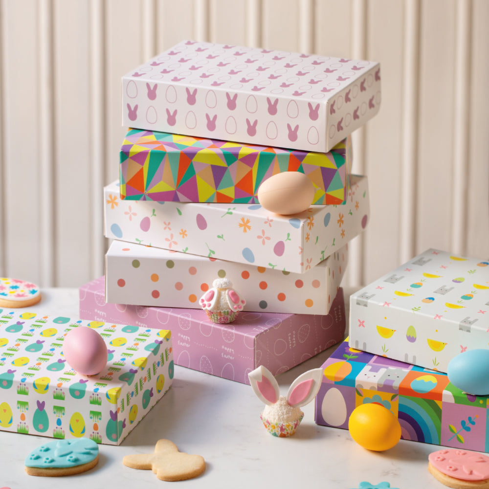 Boîte à Pâtisseries - Fleurs et Oeufs