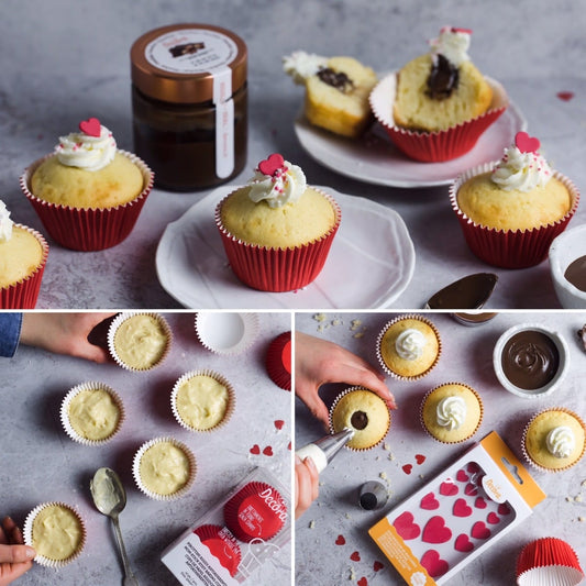 Décorations en sucre - Coeurs (16pcs)