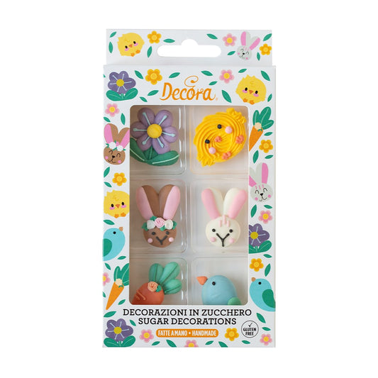 Décorations en sucre - Pâques printanier