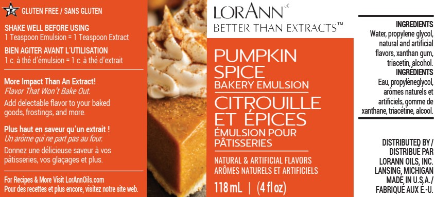 Émulsion pâtissière Pumpkin Spice (118 ml)