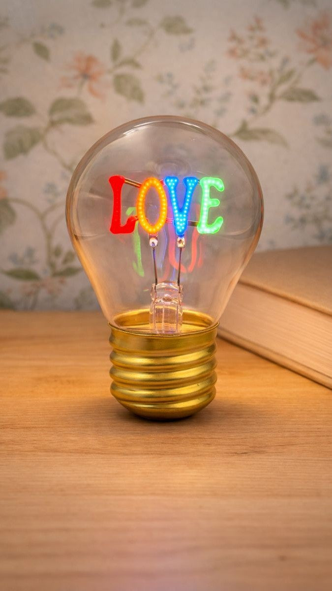 Ampoule LED nomade à motif néon