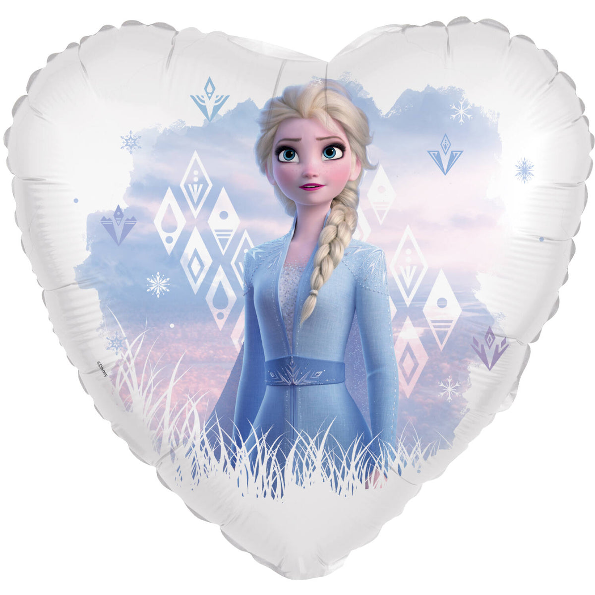 Foil balloon Frozen Elsa heart - 45cm