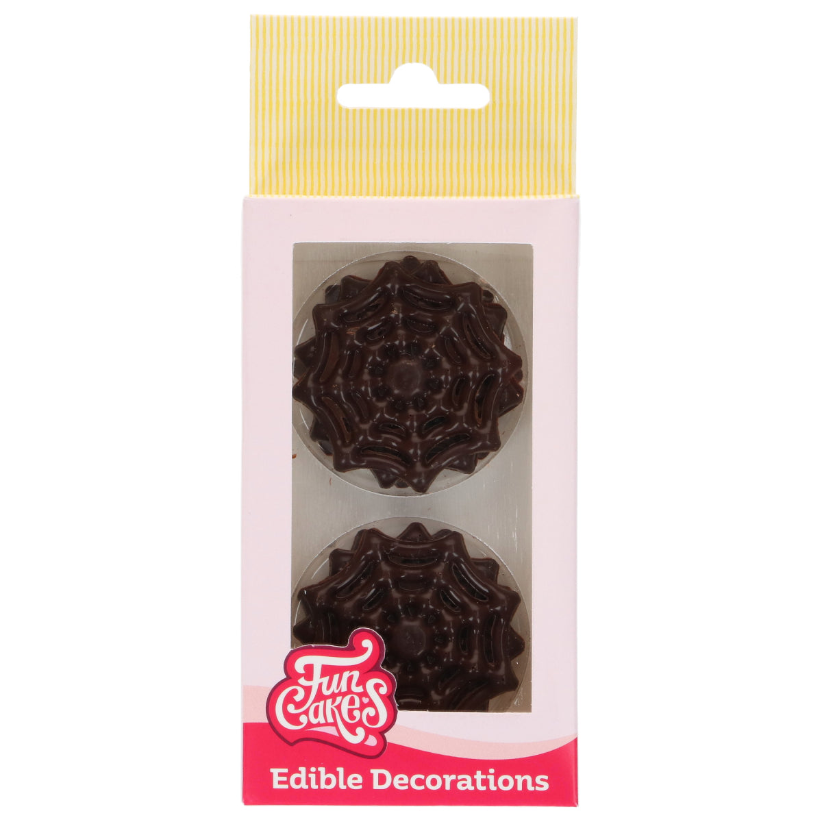 Décorations en chocolat - Toiles d'araignée (6pcs)