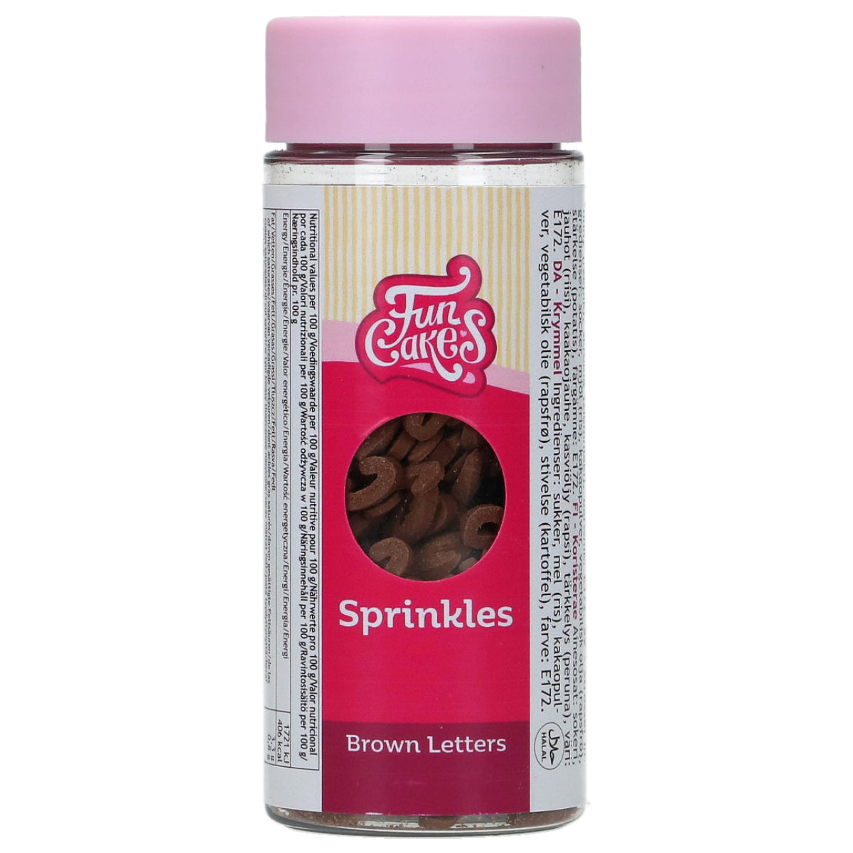 Lettres en sucre goût chocolat (50g)