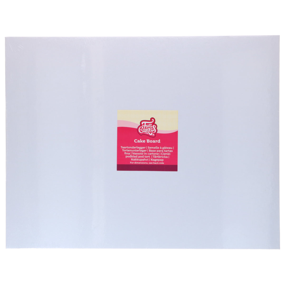 FunCakes Cake board rectangulaire blanc (45 x 35 cm)