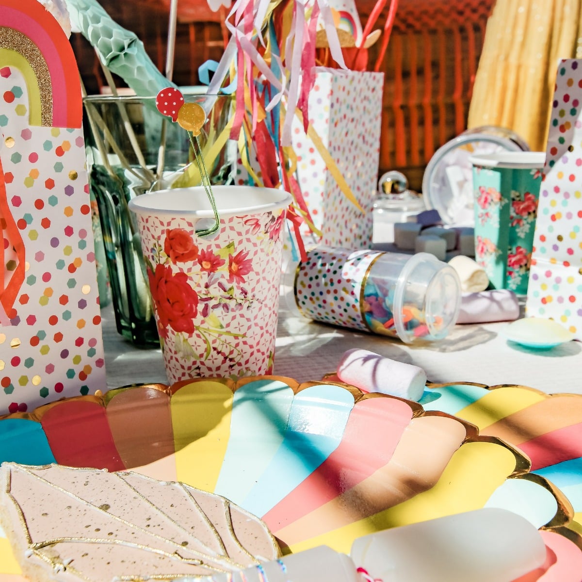 Assiettes Multicolore (8pcs)