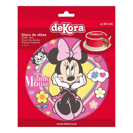 Disque comestible - Minnie Mouse (20cm)