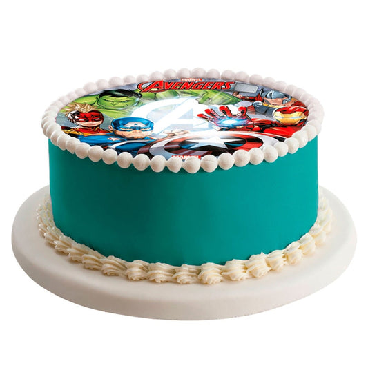 Disque comestible 20cm sans sucre - Avengers