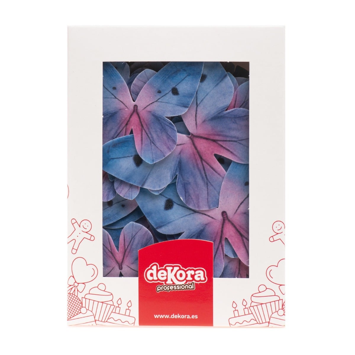 Décos comestibles - Papillons Tons Bleu (79pcs)