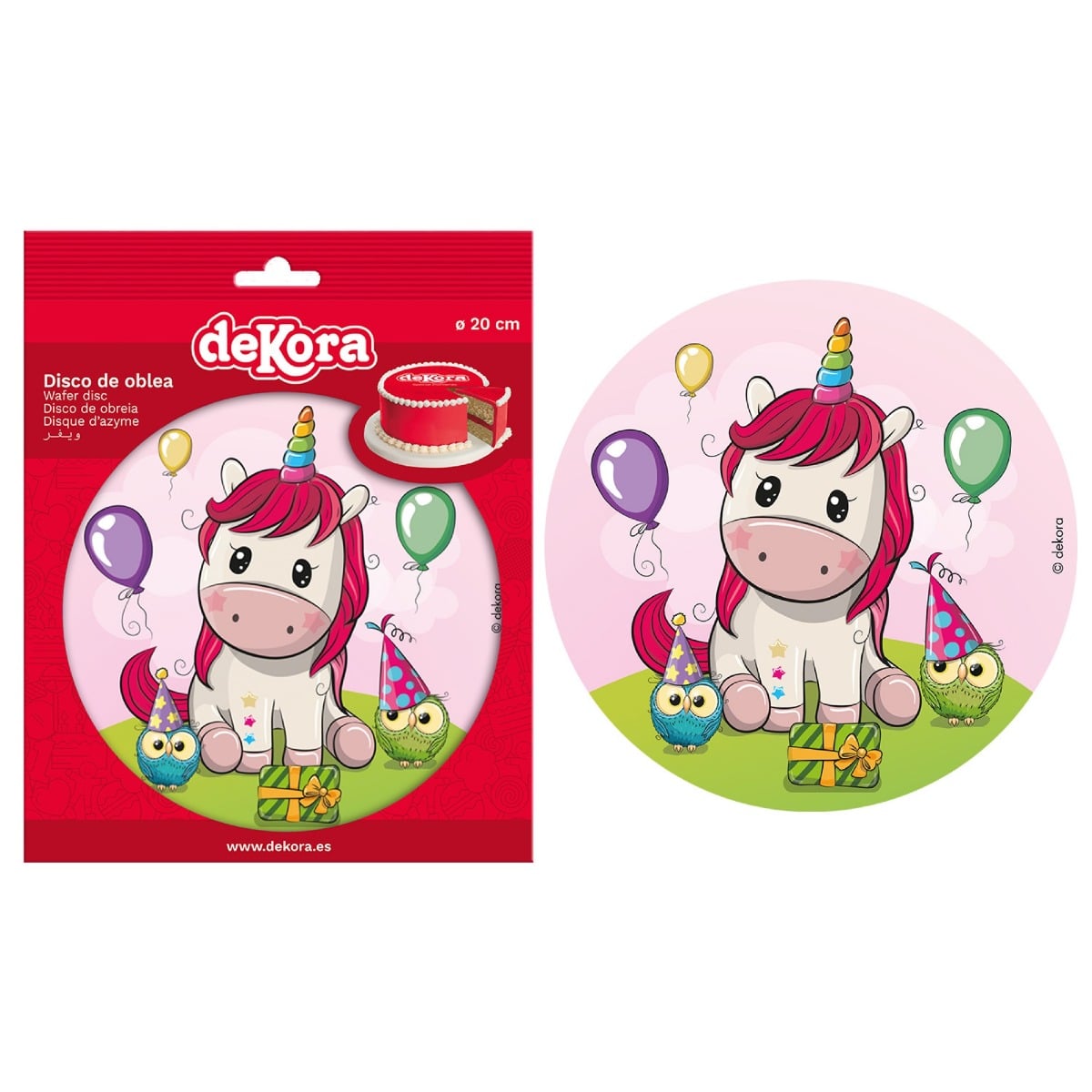 Disque comestible - Licorne (20cm)