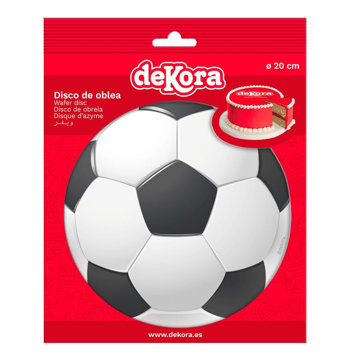 Disque comestible - Ballon de foot (20cm)