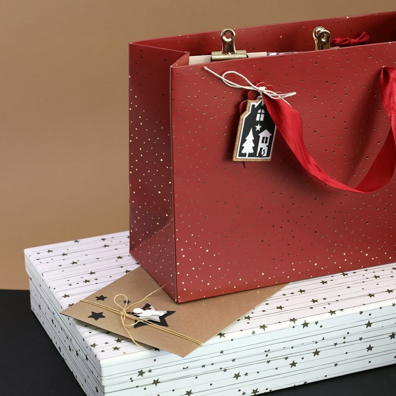 Sac cadeau M - Rouge