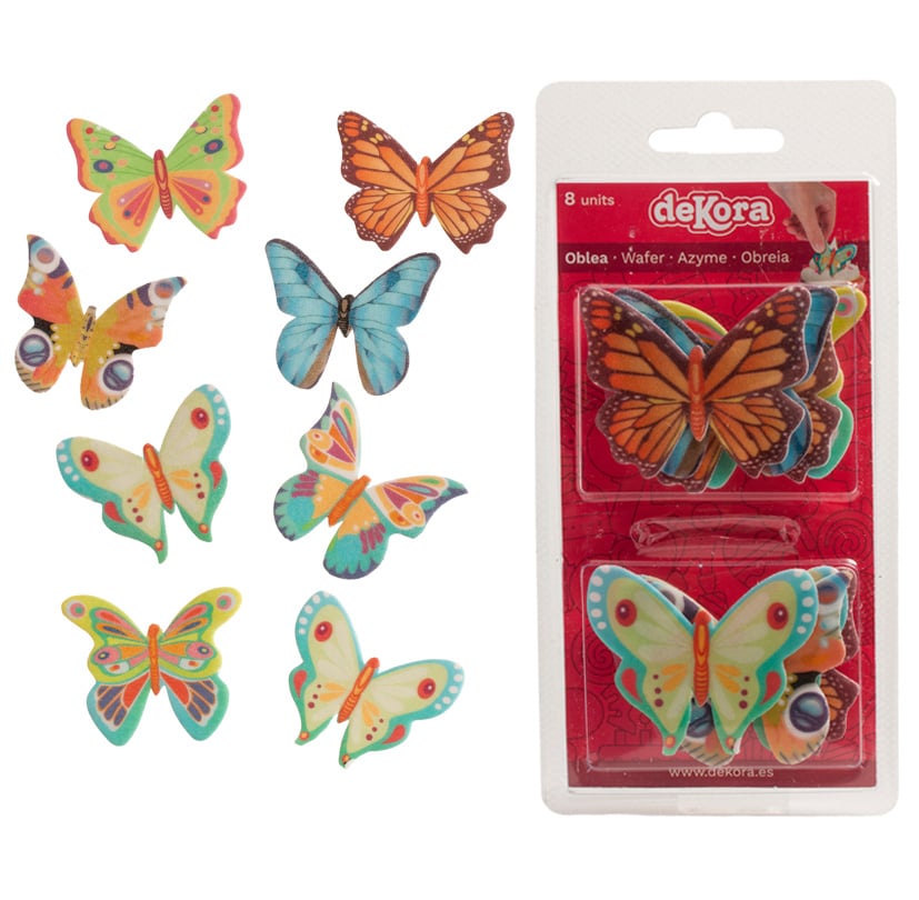 Décos comestibles - Papillons (8pcs)