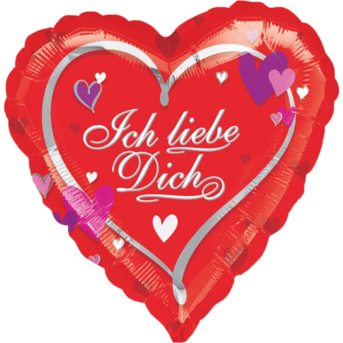 Ballon alu - Ich Liebe Dich 43cm