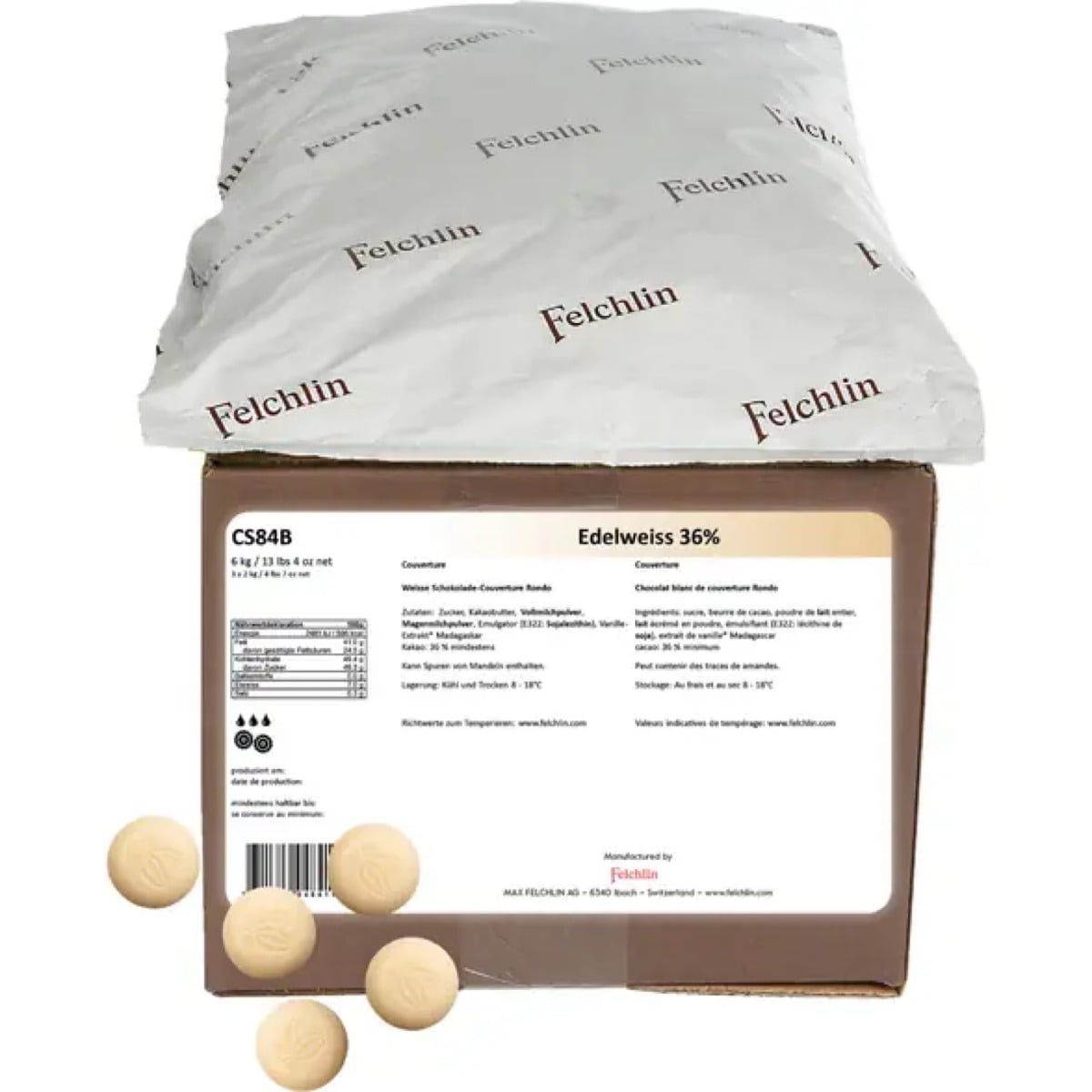 Felchlin - Edelweiss Blanc 36% (2kg)