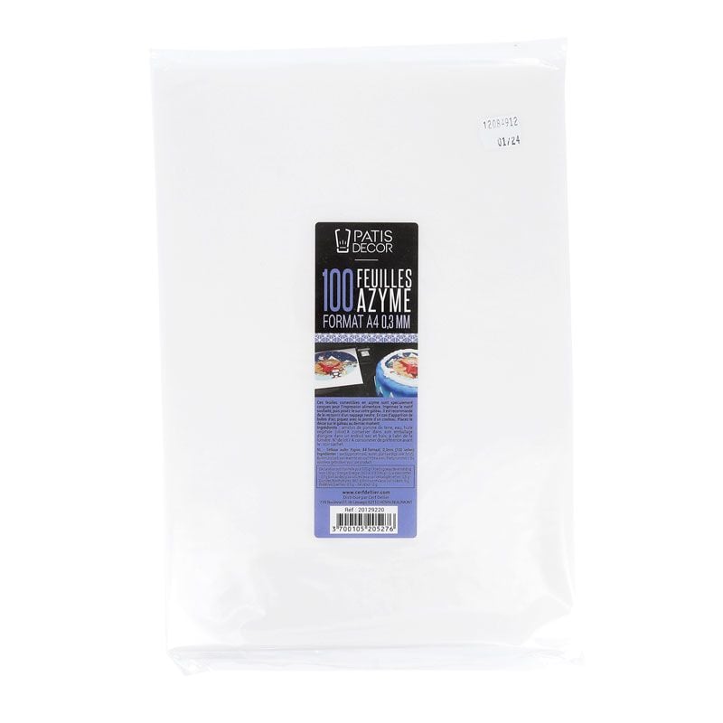 Feuilles azyme A4 - 0.3mm