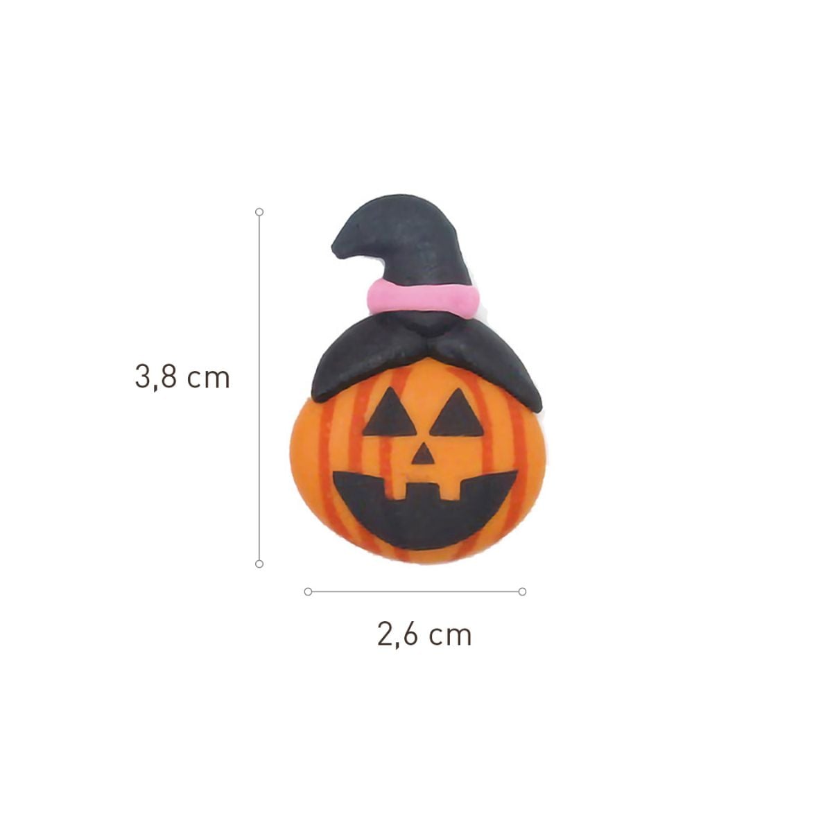 Décorations en sucre - Citrouilles 2D (9pcs)
