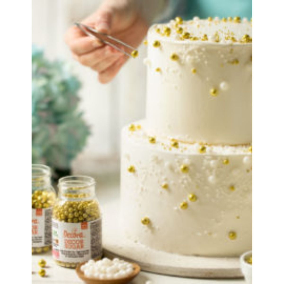 Perles en sucre - Blanc Brillant (100g)