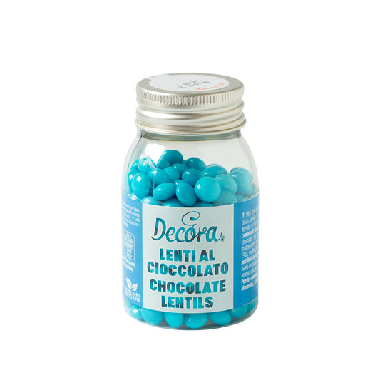 Lentilles en chocolat - Bleu Ciel