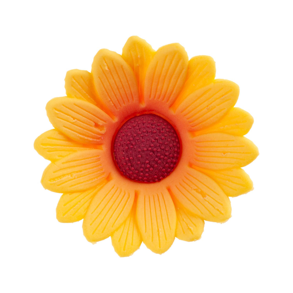 Marguerites jaunes en sucre (6.5cm, 12 pièces)
