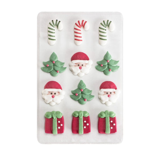 Décorations en sucre - Père Noël (12pcs)