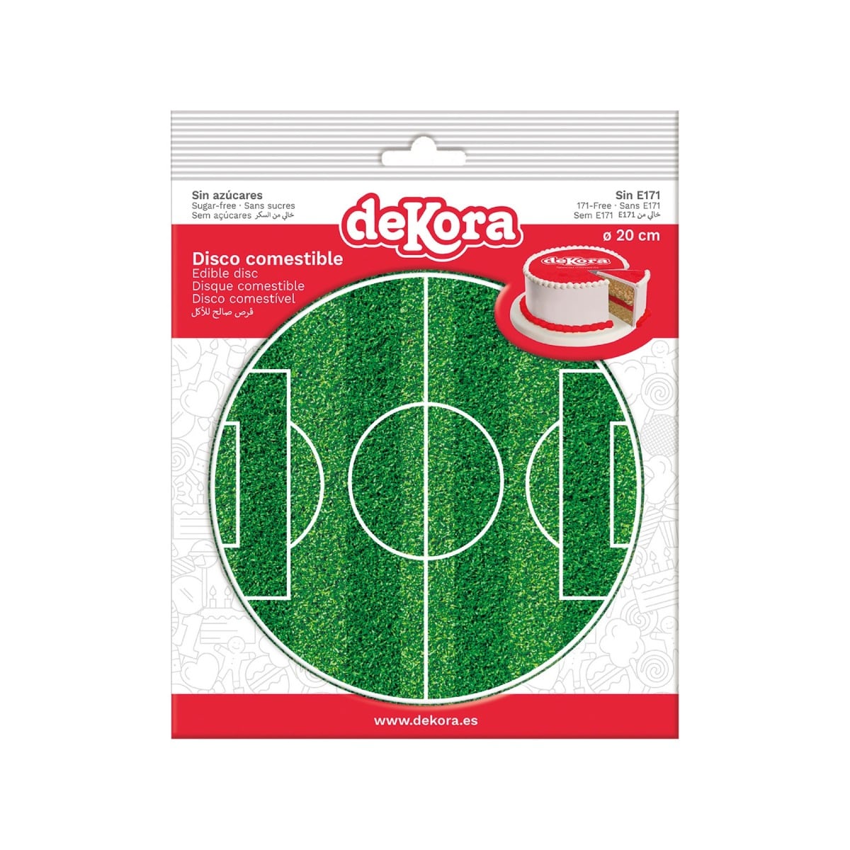 Terrain de foot comestible - Rond