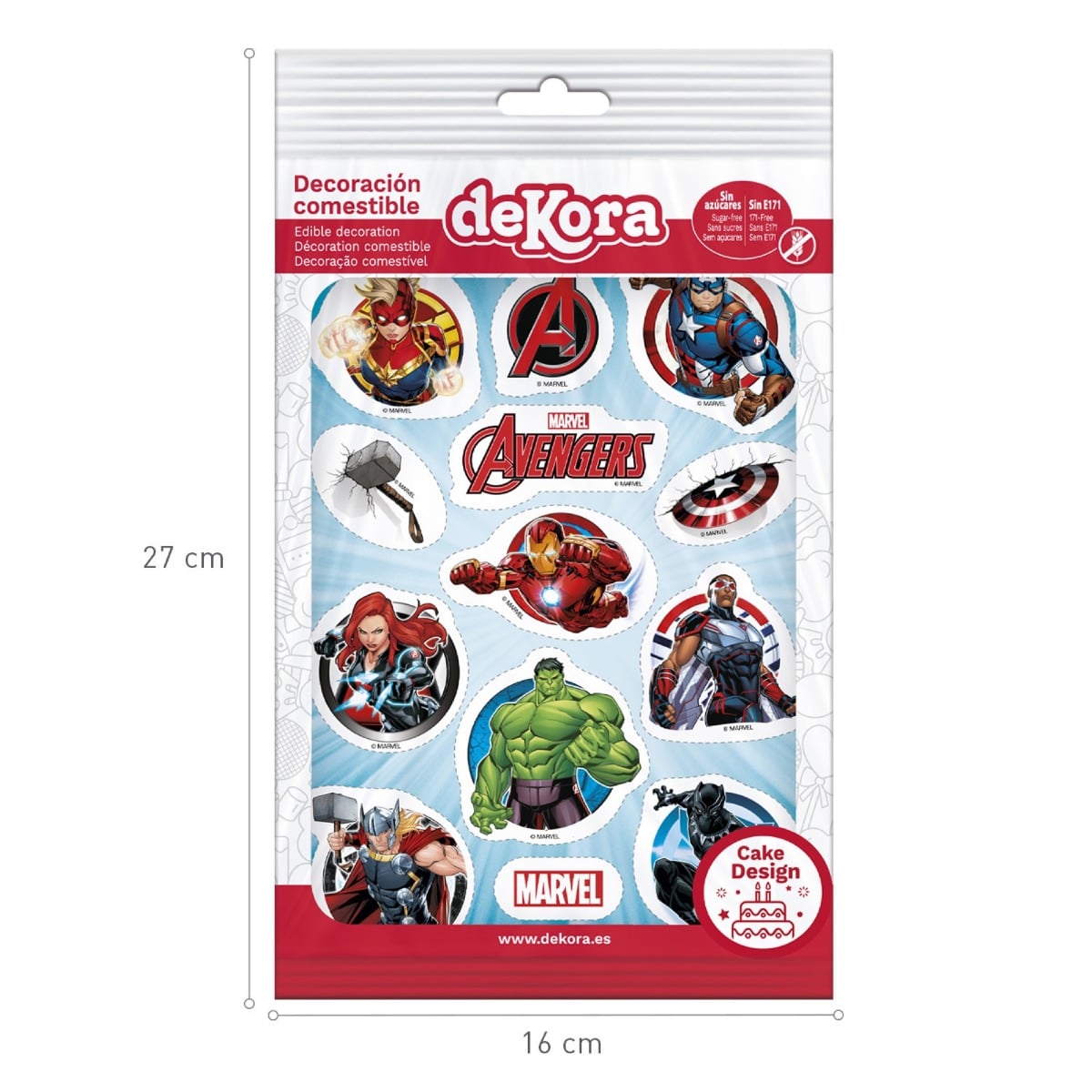 Décos comestible à découper - Avengers