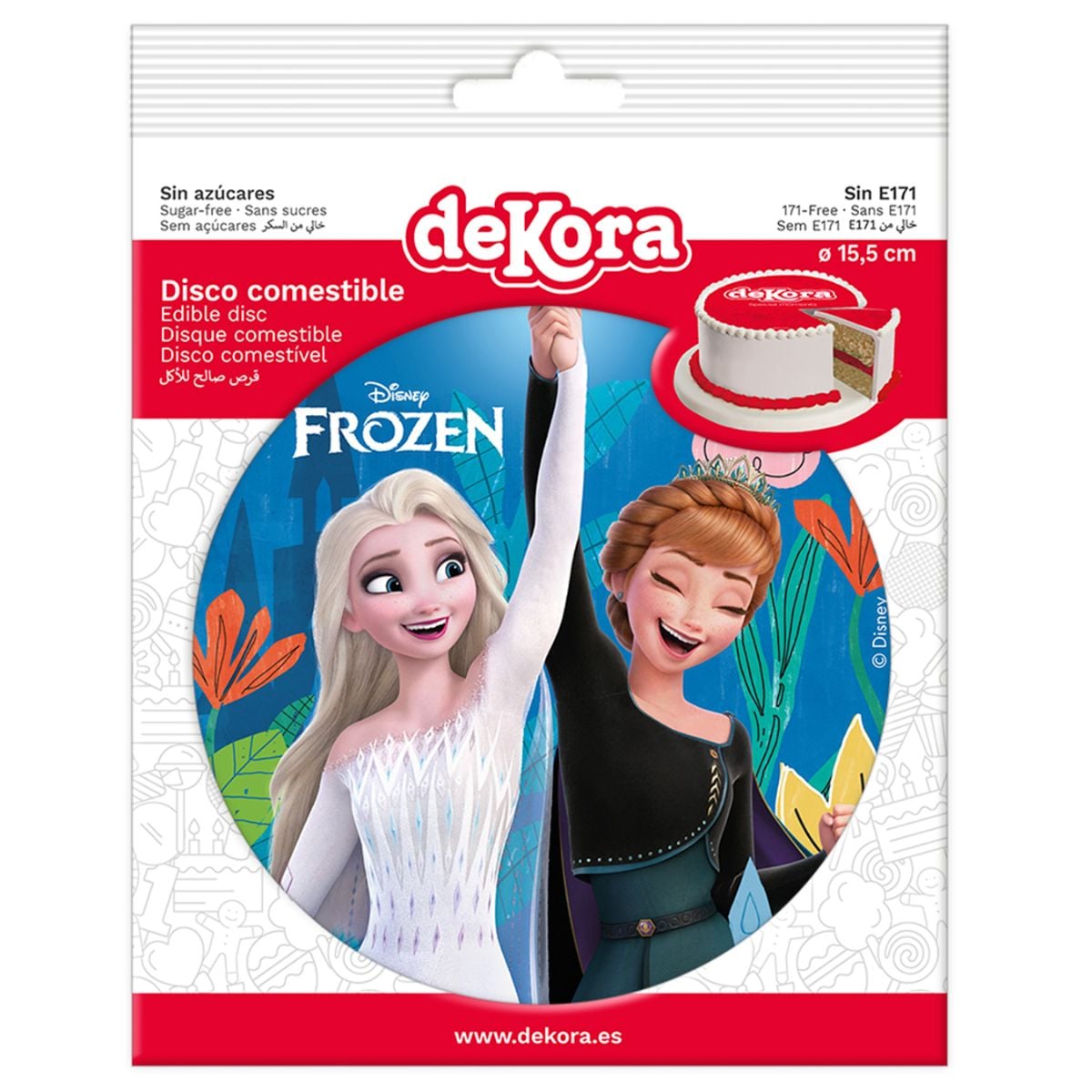 Disque comestible - Frozen 2 (15.5 cm)