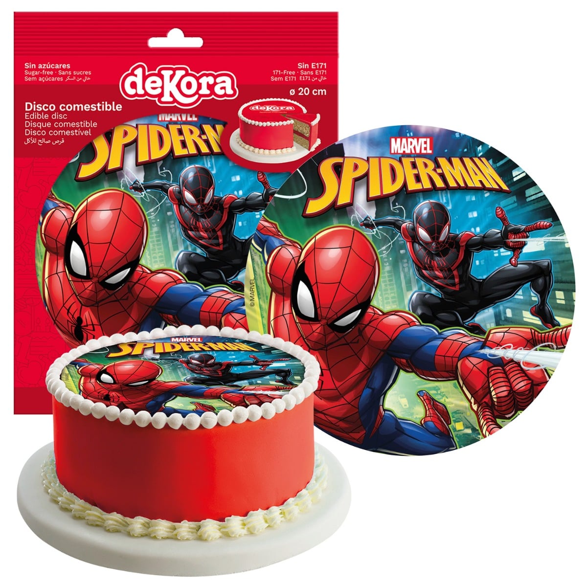 Disque comestible - Spiderman (20cm)