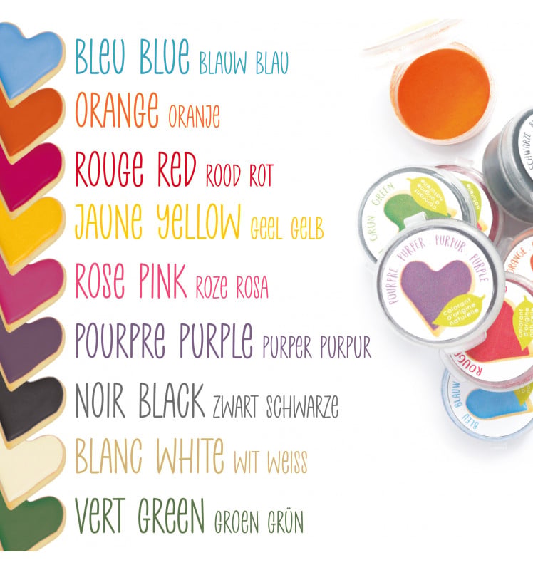 Kit 9 colorants poudre naturelle
