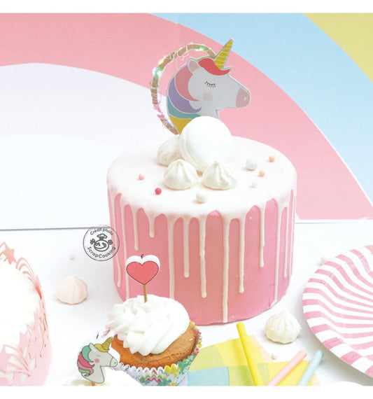 Cake topper LED Licorne