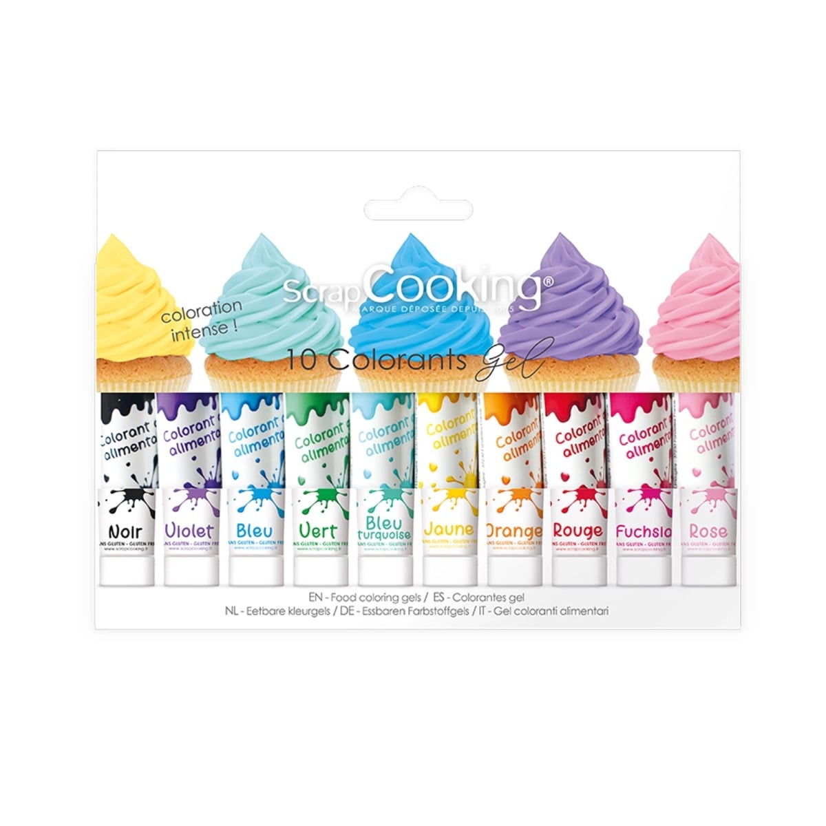 Boîte Colorants Alimentaires Gel (10pcs)