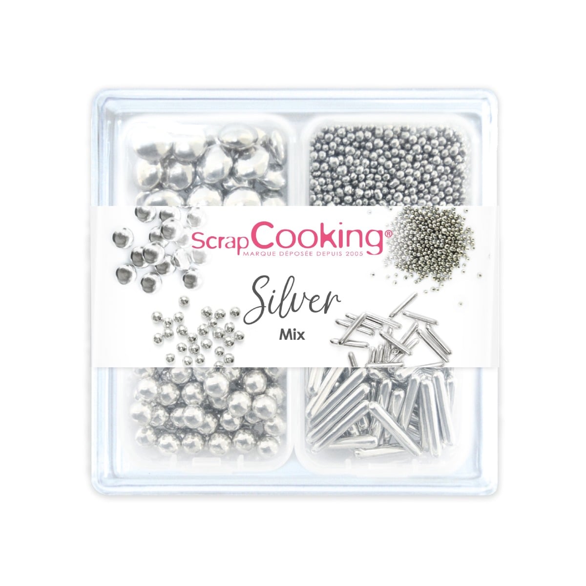 Décorations en sucre - Silver Mix