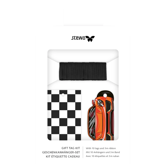 Kit d'étiquettes cadeau Schorsch noir