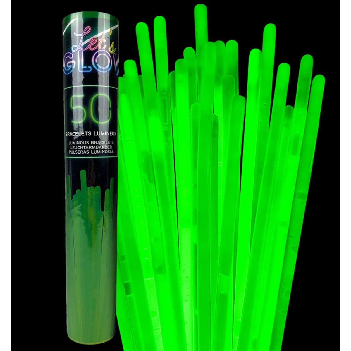Bracelets lumineux - Vert (50pcs)