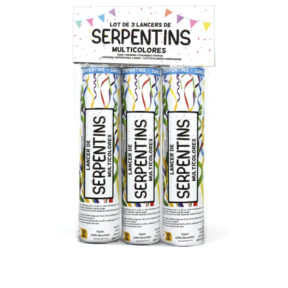 Serpentins Multicolore 3pcs