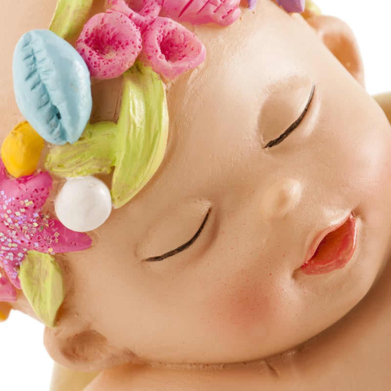 Figurine Baptême -Adorable bébé fille sirène (10cm)