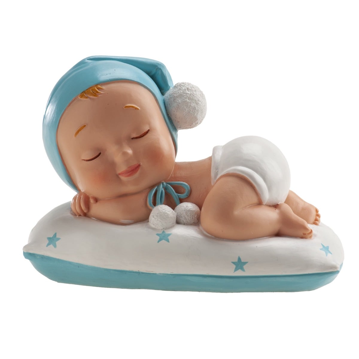 Cake Topper Baptême garçon endormi