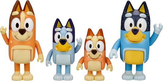 La Famille de Bluey - 4 figurines mobiles