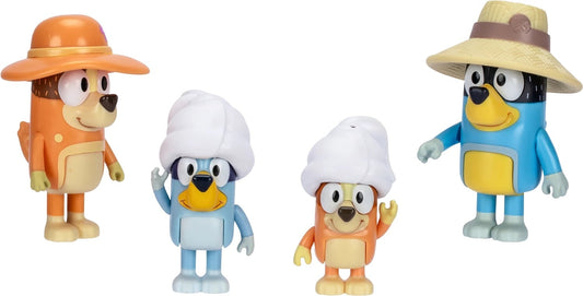 La Famille de Bluey en voyage - 4 figurines