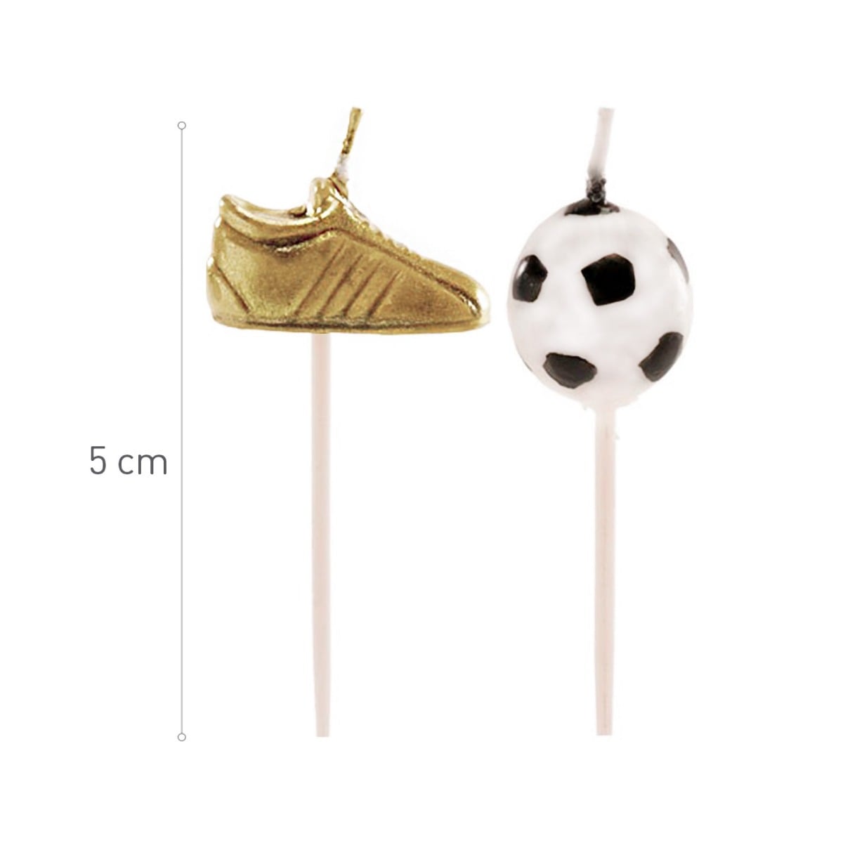 Bougies Ballon de foot (6 pcs)