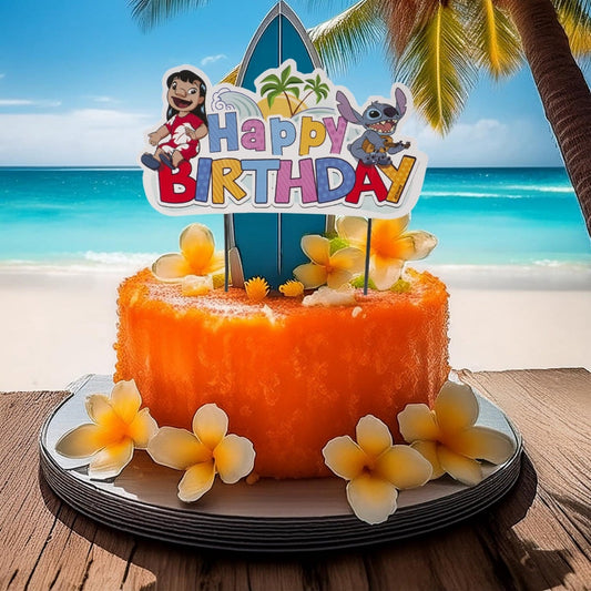 Cake Topper Happy Birthday Stitch