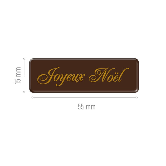 Plaquette chocolat - Joyeux Noël (3pcs)