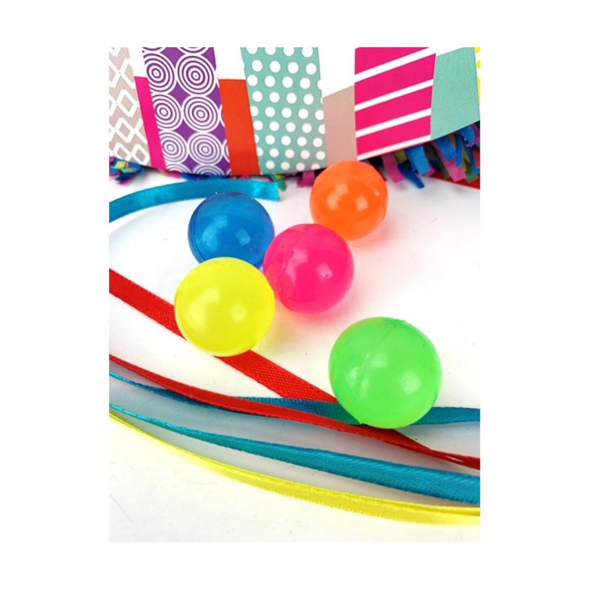 Balles rebondissantes Flashy (5pcs)
