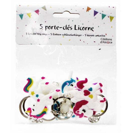 Porte-clefs - Licornes (5pcs)